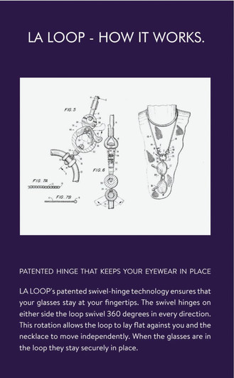 LA LOOP 268P Luxury Eyeglass Necklace