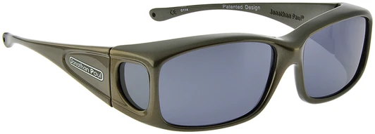 Jonathan Paul Fitover Eyewear Sunglasses SMALL Razor in Gun-Metal & Gray RZ005