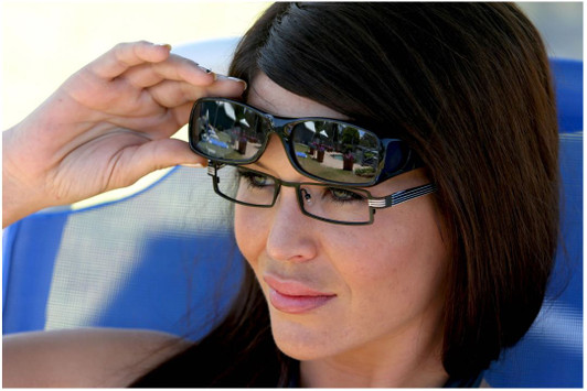 Jonathan Paul® Fitovers Eyewear Large Aria in Tortoise & Amber AA002A