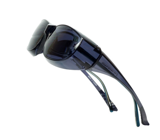 CALABRIA 6000S Economy Fitover Safety Glasses 100% UV PROTECTION IN SMOKE GREY