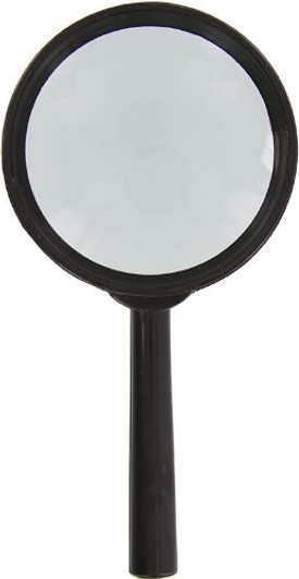 Handheld Magnifying Glass MH7009C 5x Magnification 3"Inch Diameter Lens in Black