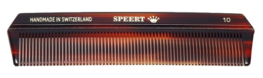 Speert New Handmade Swiss European Comb Style #10 5.1 Inch Havana Tortoise Brown