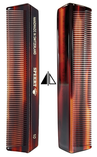 Speert New Handmade Swiss European Comb Style #10 5.1 Inch Havana Tortoise Brown