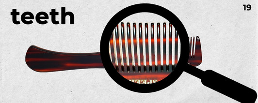 Speert Handmade Swiss European Comb Style #19 7.38"Inches Havana Brown Tortoise