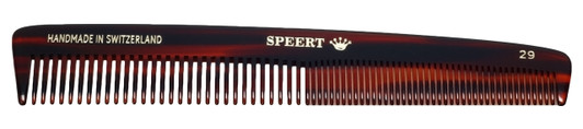 Speert Handmade European Comb Style #29 6" Inch Havana Tortoise Wide/Fine Tooth