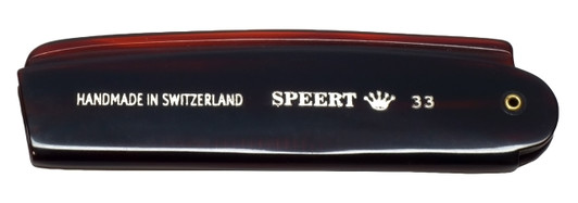 Speert Handmade Swiss European Folding Comb #33 4" Tortoise Havana Brown