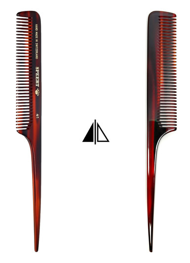 Speert Handmade European Comb Style #41 8"Inch New Brown Tortoise Havana