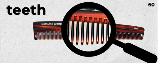 Speert Handmade Authentic Swiss European Comb #60 6 Inch Havana Tortoise Brown