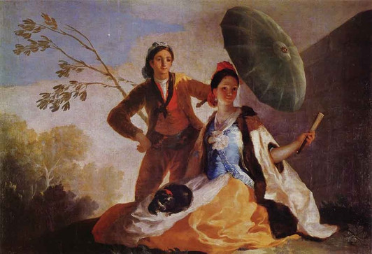 Famous Artwork Theme Cleaning Cloth &apos;The Parasol&apos; by Goya