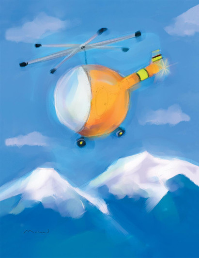 Helicopter 240-01d-3 Artwork Micro Fiber Cleaning Cloth