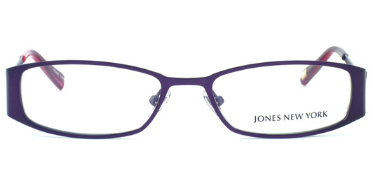 Jones New York Women's Designer Reading Glasses J461 51mm in Purple Zebra Stripe