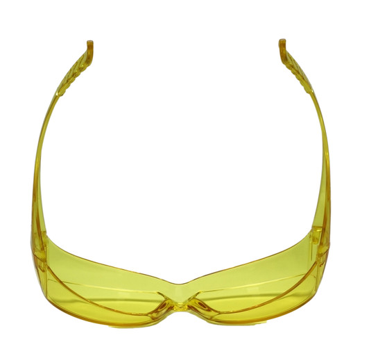 CALABRIA 6000Y Economy Fitover Safety Glasses with 100% UV PROTECTION IN YELLOW
