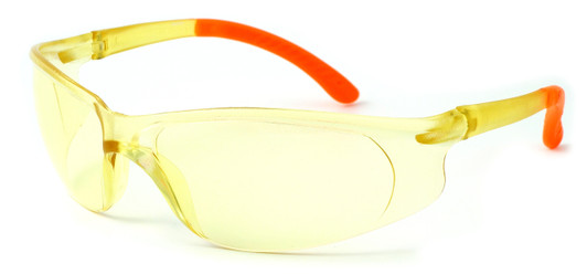Rhino 2027 Safety Glasses UV Protection Shatterproof Polycarbonate Yellow Lens