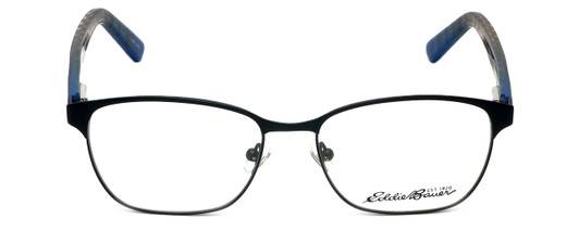 Eddie-Bauer Designer Reading Glasses EB8323 Black Blue Marble Stripe 53mm PICK +