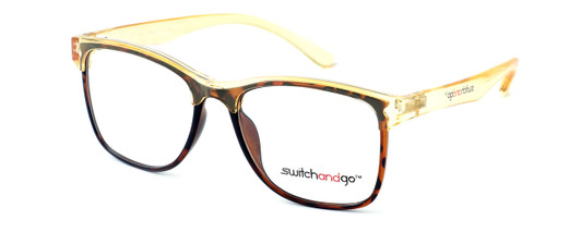 Crystal Champagne Frame with Large Tortoise Chassis (53mm x 44mm Lens)