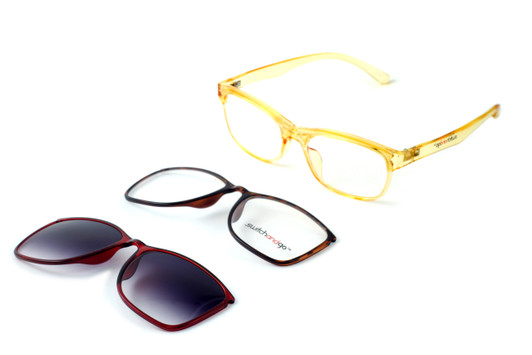 Switch and Go Switchable Eyewear 017-C3 in Crystal Champagne