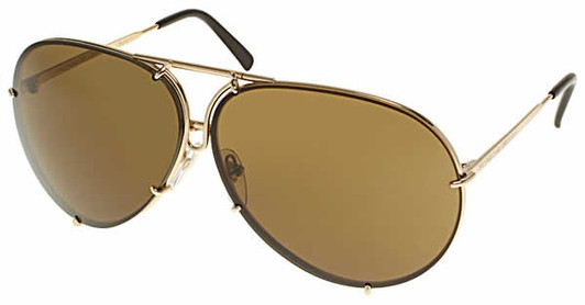 A - Light Gold Frame Brown Lens & Light Blue lens