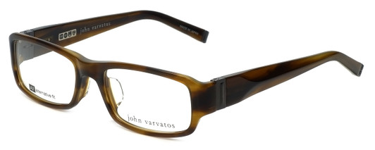 John Varvatos Designer Eyeglasses V341AF in Olive-Horn 53mm :: Custom Left & Right Lens