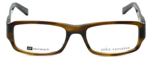 John Varvatos Designer Eyeglasses V341AF in Olive-Horn 53mm :: Progressive