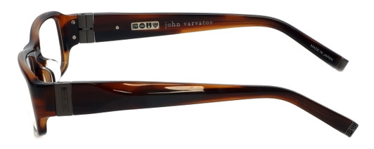 John Varvatos Designer Reading Glasses V341AF in Brown-Horn 53mm