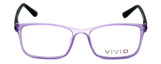Calabria Viv Designer Eyeglasses 241 in Purple-Black 53mm :: Custom Left & Right Lens