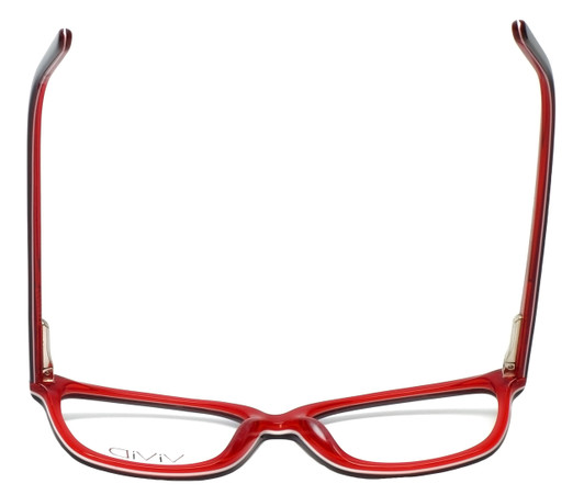 Calabria Viv Designer Eyeglasses 869 in Black-Red 51mm :: Rx Bi-Focal