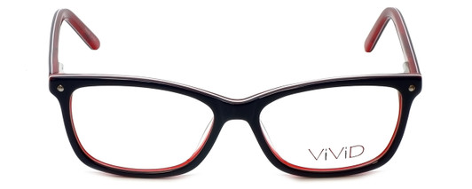 Calabria Viv Designer Reading Glasses 869 in Black-Red 51mm