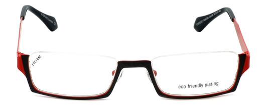 Eyefunc Designer Eyeglasses 530-69 in Black & Red 50mm :: Custom Left & Right Lens