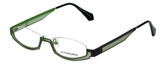 Eyefunc Designer Eyeglasses 288-54 in Silver & Green 49mm :: Rx Single Vision