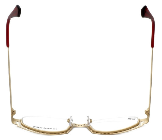 Eyefunc Designer Reading Glasses 288-44 in Red & Tan 49mm