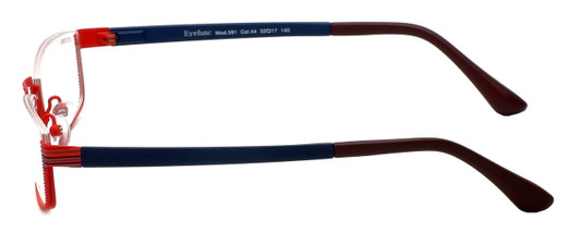 Eyefunc Designer Reading Glasses 591-44 in Red & Blue 52mm