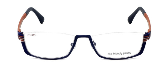 Eyefunc Authentic Semi-Rimless Designer Reading Glasses 591-90-52 mm Blue&Orange