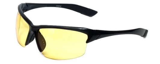 Sport Wrap Unisex Night Driving UV400 Sunglasses w/HD Yellow Tint 100% UV Block