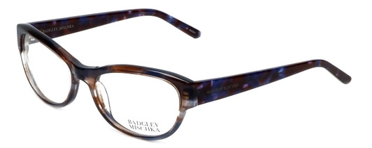 Badgley Mischka Designer Eyeglasses Madeline in Blue 53mm :: Progressive