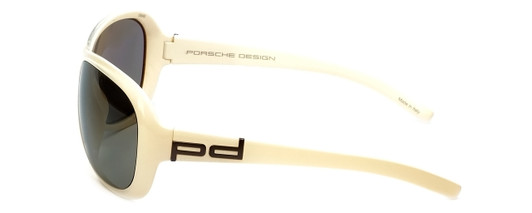 Porsche Authentic Designer Sunglasses P8520-C in Ivory White w/Grey Lens 65mm