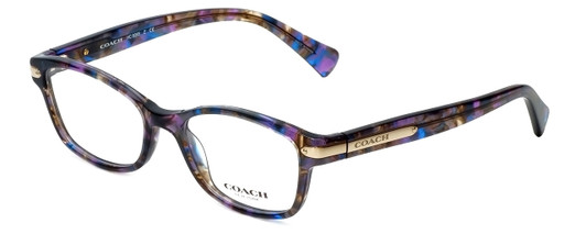 Coach Designer Eyeglasses HC6065-5288 in Confetti Purple 49mm :: Progressive