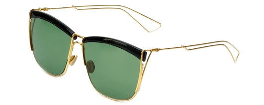 Christian Dior Designer Sunglasses So Electric MY2 in Black Gold with Green Lens