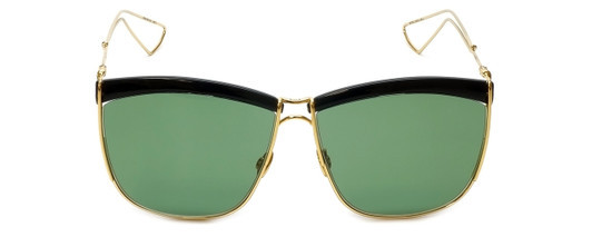 Christian Dior Designer Sunglasses So Electric MY2 in Black Gold with Green Lens