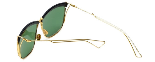 Christian Dior Designer Sunglasses So Electric MY2 in Black Gold with Green Lens