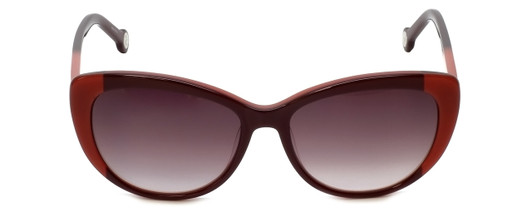 Carolina Herrera Designer Sunglasses SHE648-OGEV in Burgundy Rose Gradient Lens