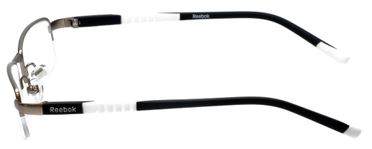 Reebok Designer Eyeglasses R1003-GUN in Satin-Gunmetal 50mm :: Custom Left & Right Lens