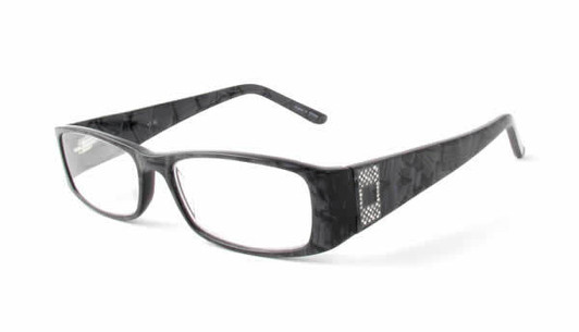 Calabria 852 Reading Glasses in Granite :: Rx Bi-Focal Calabria 852 Reading Glasses in Granite :: Rx Bi-Focal