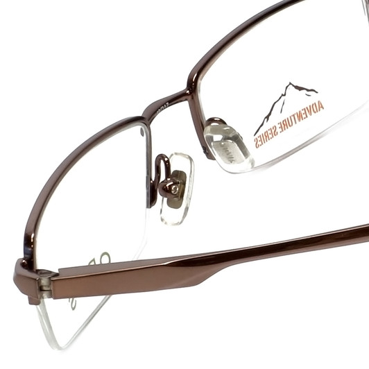 Orvis Designer Eyeglasses Hero in Brown 49mm :: Rx Single Vision