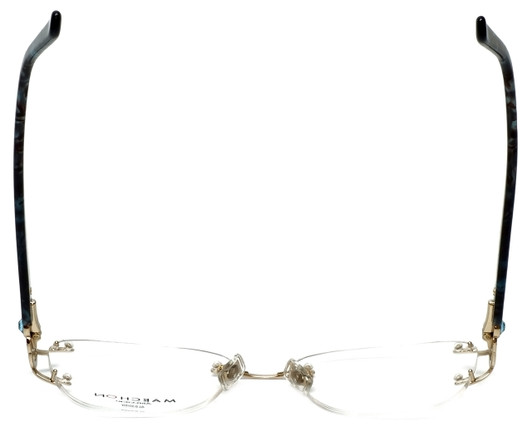 Marchon Designer Eyeglasses Airlock 830-219 in Gold 52mm :: Progressive