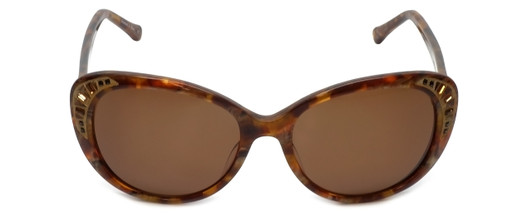 Judith Leiber Designer Sunglasses JL5004-02 in Topaz in Brown Lens