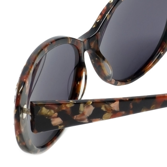 Judith Leiber Designer Sunglasses JL5005-04 in Gold in Grey Lens