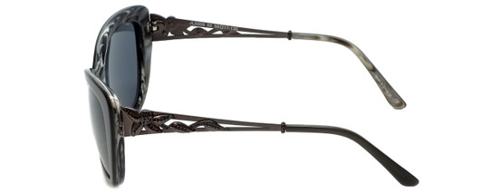 Judith Leiber Designer Sunglasses JL5009-00 in Hematite in Grey Lens