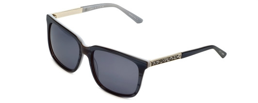 Judith Leiber Designer Sunglasses JL5012-05 in Sapphire in Grey Lens
