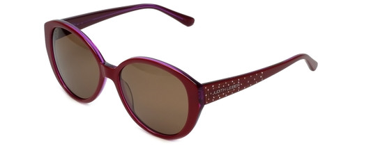 Judith Leiber Designer Sunglasses JL5017-04 in Ruby in Brown Lens