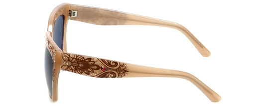 Judith Leiber Designer Sunglasses JL5021-06 in Blush in Grey Lens